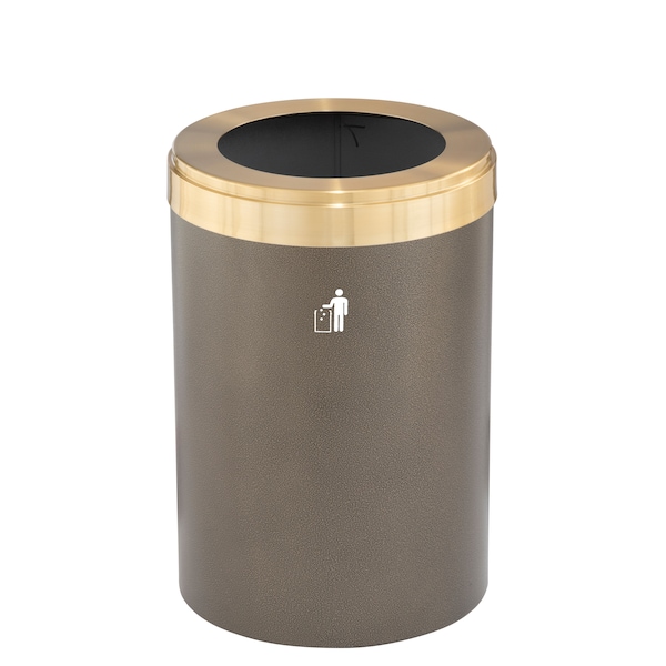 Waste Receptacle, Liner, 33 gal., Bronze Ve