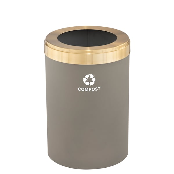 Waste Receptacle, Liner, 16 gal., Nickel/Sa