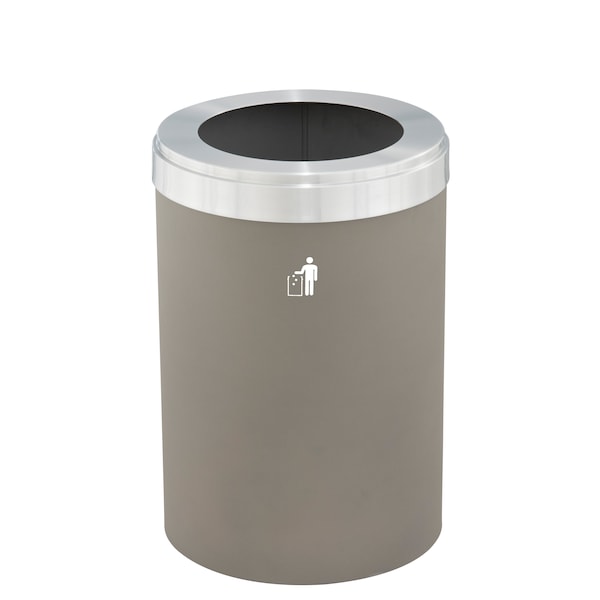 Waste Receptacle, Liner, 33 gal., Nickel/Si