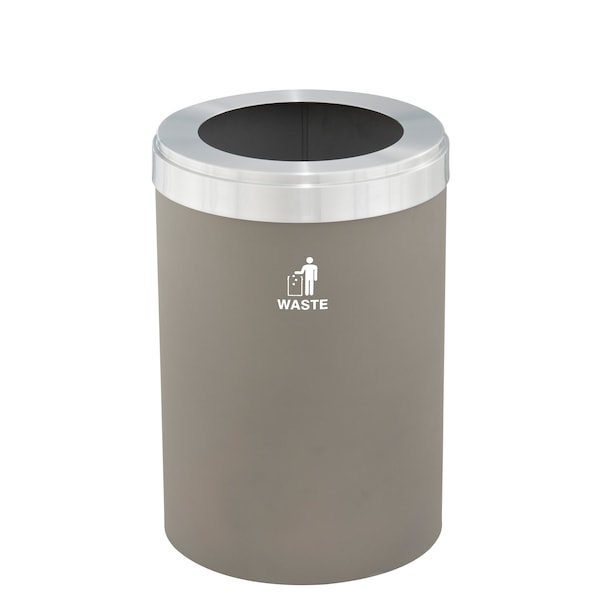 Waste Receptacle, Liner, 33 gal., Nickel/Si