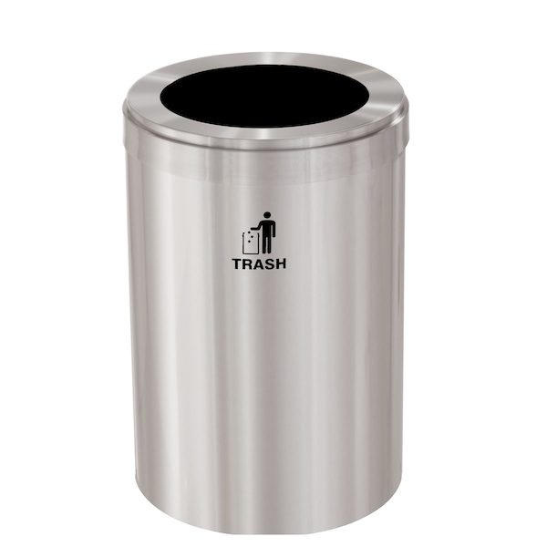 Waste Receptacle, Liner, 16 gal., Silver/Si