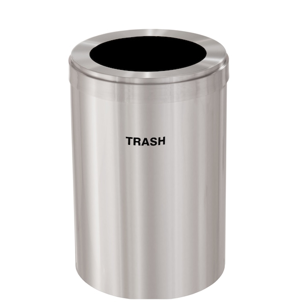 Waste Receptacle, Liner, 16 gal., Silver/Si