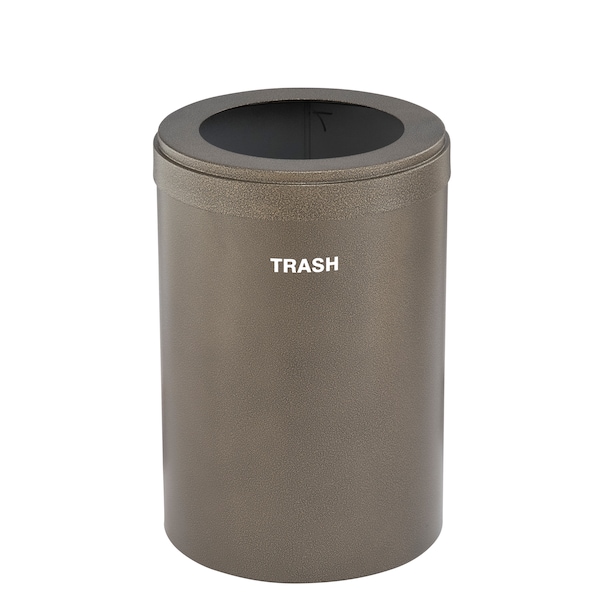 Waste Receptacle, No Liner, 41 gal., Bronze