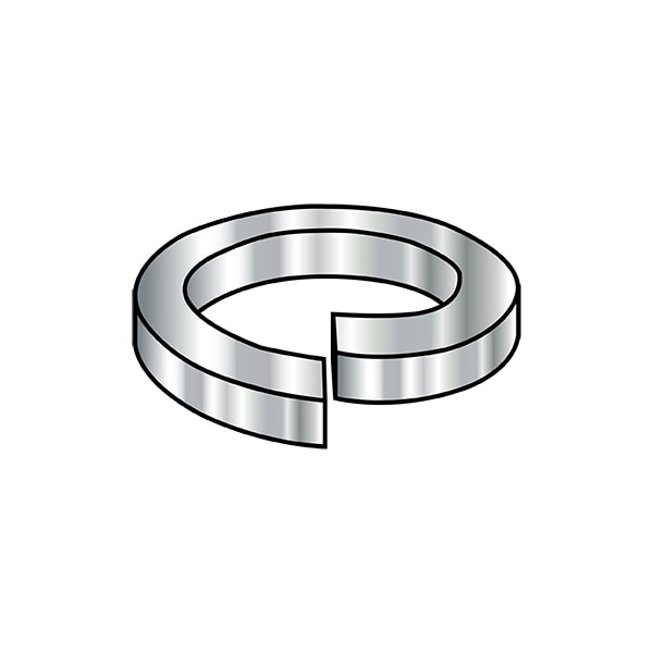 Split Lock Washer, For Screw Size 3/4 in 316 Stainless Steel, Plain Finish, 100 PK