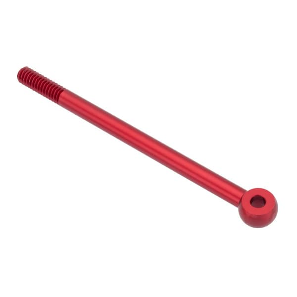 Rod End, 316 Stainless Steel, Plain, 1/4"-20 Thrd Sz, 3/4 in Thrd Lg, 4-1/4 in Overall Lg
