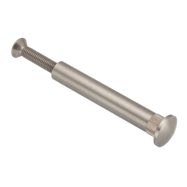 Arch Barrel, #10-32, 2 in Brl Lg, 5/16 in Brl Dia, Stainless Steel Plain