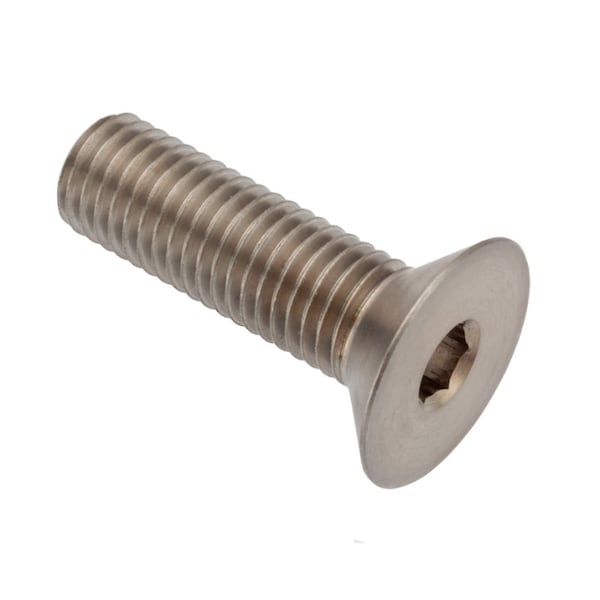 M9 Socket Head Cap Screw, Flat, Passivated Stainless Steel, 30 mm Length
