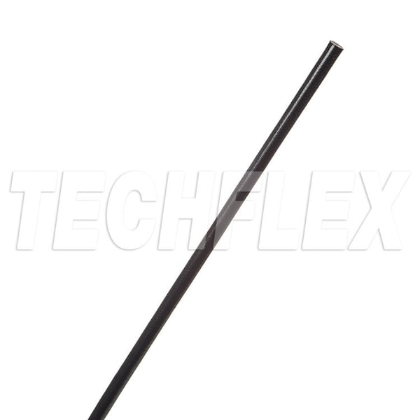 Braided Cable Sleeve, 100 ft, Acrylic Fiberglass, Black