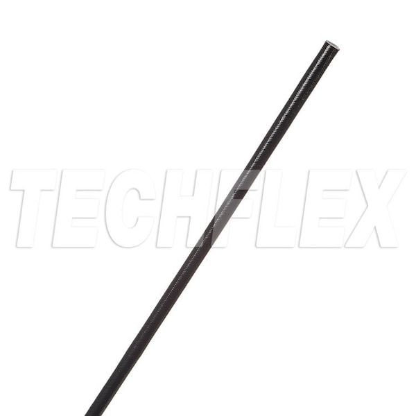 Braided Cable Sleeve, 250 ft, Acrylic Fiberglass, Black