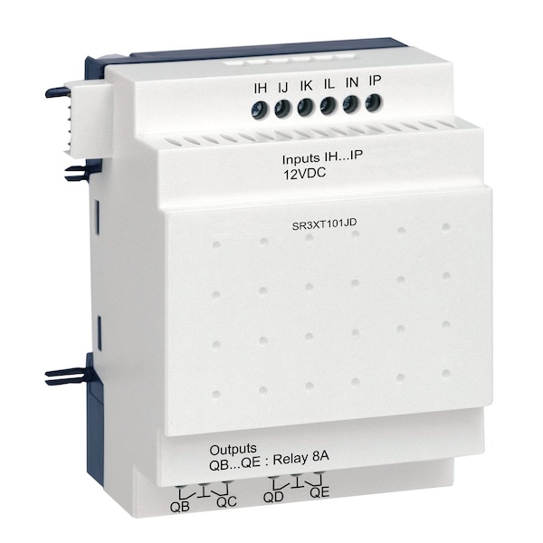 Discrete I/O extension module, Zelio Logic, 10 I/O, 12 V DC