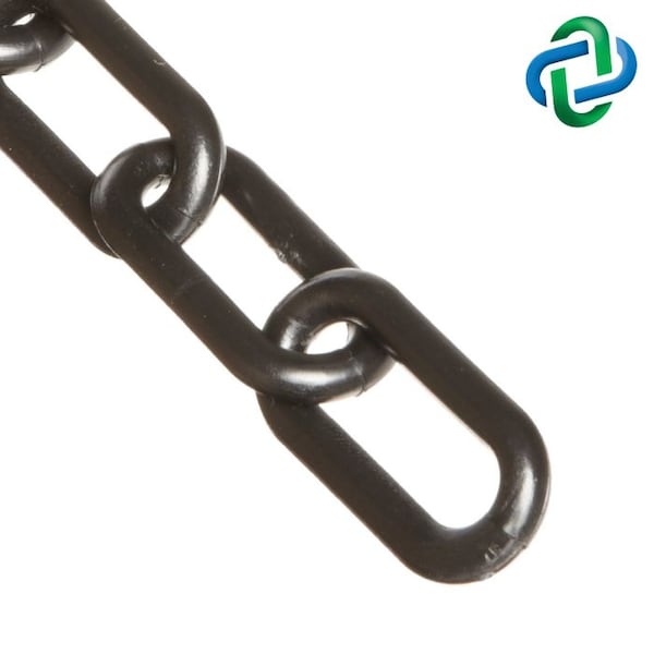 Black Plastic Chain 1"(#4, 25 mm)x500 f
