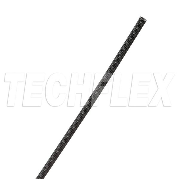 Braided Cable Sleeve, 0.278 in Max Bundle Dia., 100 ft, Fiberglass, Black