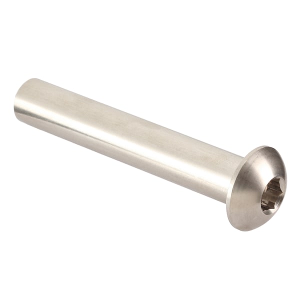 Arch Barrel, 3/8"-16, 3 in Brl Lg, 1/2 in Brl Dia, Stainless Steel Plain