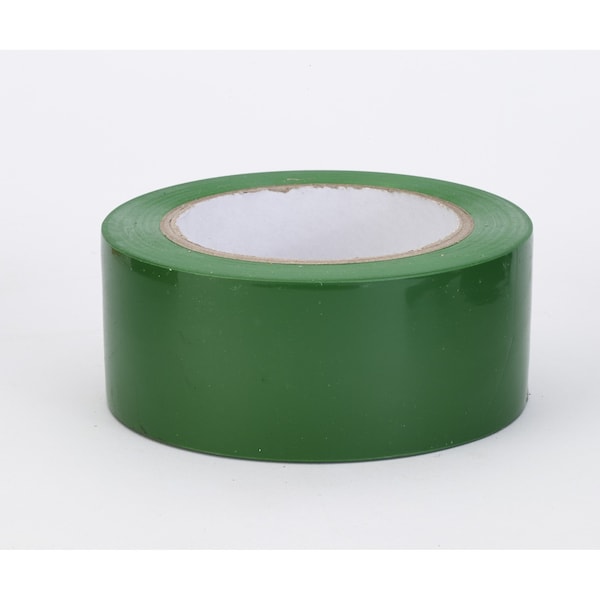 Aisle Marking Tape PVC Green, 2" W x 36 yd. L, 6 mil Thick
