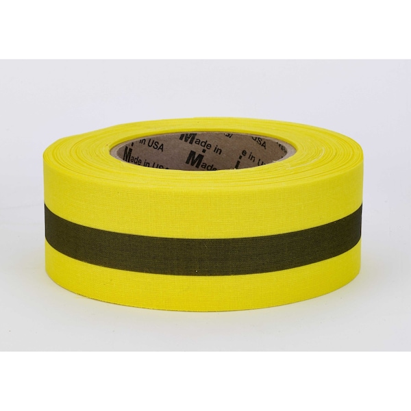 Repulpable Tape Cotton Yellow/Black, 2" W x 45 yd. L