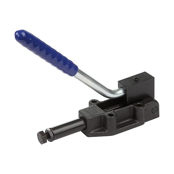 Push-Pull Clamp, Reversible Handle, Heavy Version, F1=11000, F2=25000, Steel Phosphated, 197 MM Base