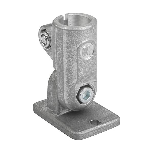 Tube Clamp With Swivel Foot G=100 Aluminum, For Round Tubes, A=1.5"