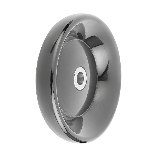 Disc Handwheel, Thermoset, Hub SS, D1= 160 mm, Pilot Bore D2= 0.75", Size: 4, Form: E, Without Grip