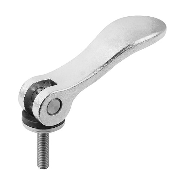 Cam Lever, Stainless Steel Electropolished, Size: 0, 10-24X30, A=52, 3, B=18, Comp: Stainless Steel