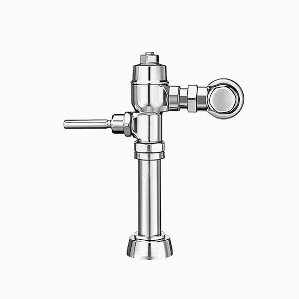 Manual Flush Valve, 1.6 gpf gpf, Polished Chrome, 1 in, 1 1/2 in Spud Coupling