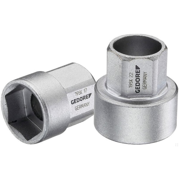 18.95mm Hex Drive, 15mm Metric Socket, 6 Points