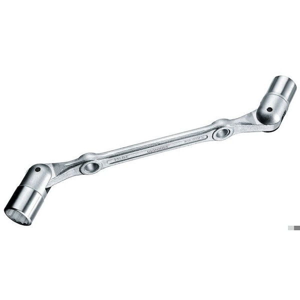 Swivel Head Double Ended Wrench, 17x19mm, Overall Length: 315mm