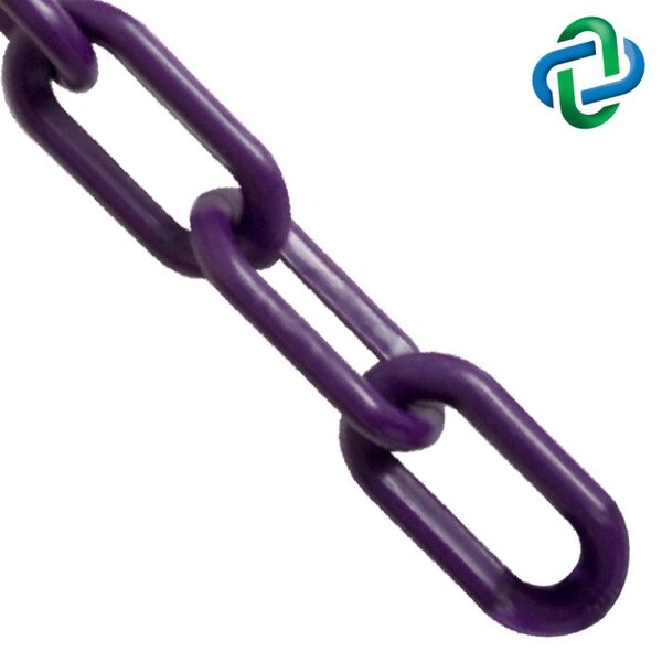 Purple Plastic Chain 1.5"(#6.38 mm)x100
