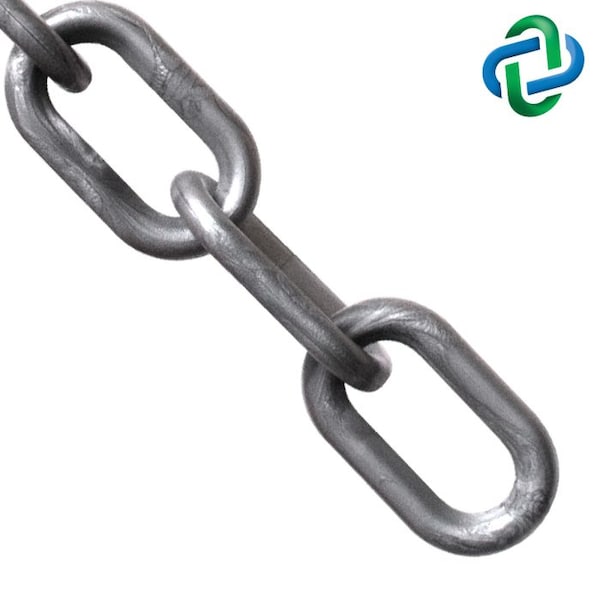 Silver Plastic Chain 1"(#4, 25 mm)x500