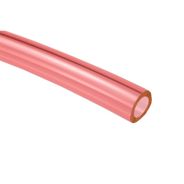 Polyurethane Tubing 3/8" OD x 500' Transparent Red