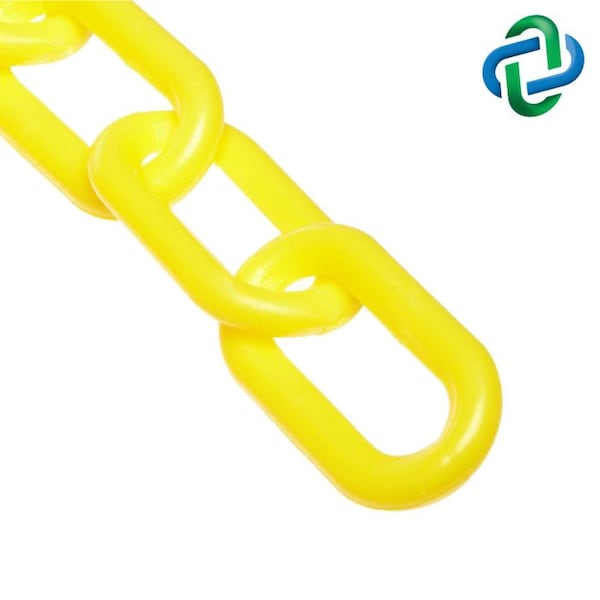 Yellow Plastic Chain 4"(#12,102 mm)x10