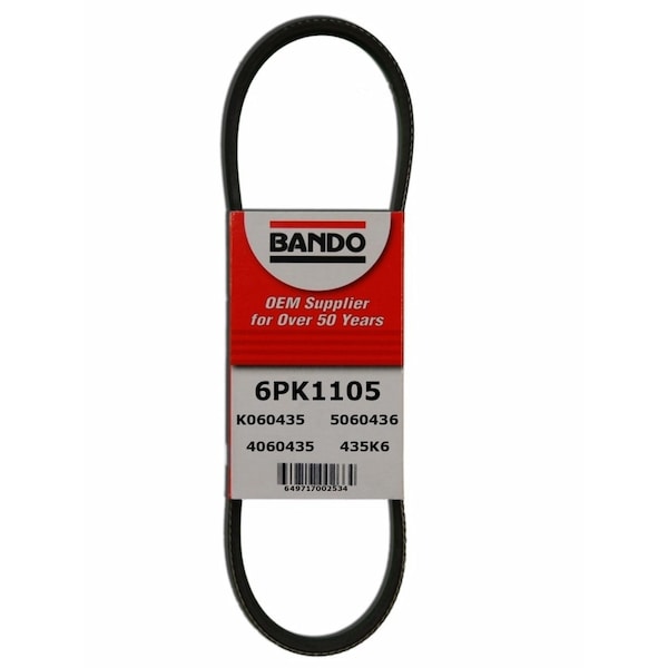 Rib Ace Precision Engineered V-Ribbed Belt-Fan and Alternator, 6PK1105
