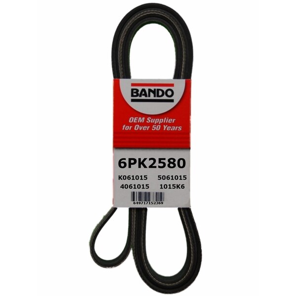 Serpentine Belt, 6PK2580