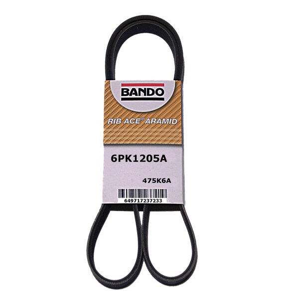 Rib Ace Precision Engineered V-Ribbed Belt, 6PK1205A