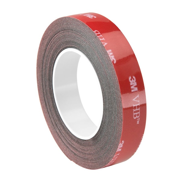 4919F Black VHB Tape 1 in x 5yd (1 roll)
