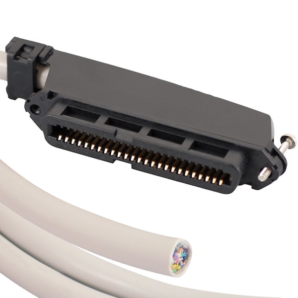 25-PAIR CABLE ASSEMBLY, F-F, 90 Degrees, 5FT