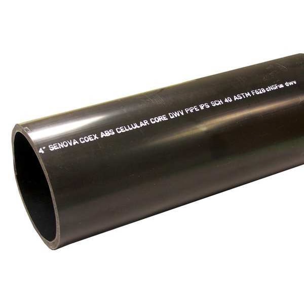 2" x 10 ft. Non-Threaded ABS DWV Pipe Sch 40