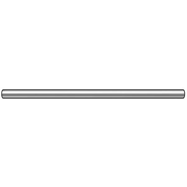 Internally-Threaded Rod, 7/16"-20 Thread to 7/16"-20 Thread, 18 in, Aluminum, Plain Finish, Round