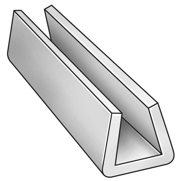 White UHMW Polyethylene Snap On Conveyor Guide Rail 10 ft L