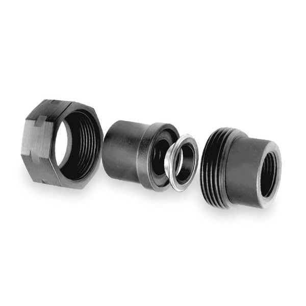 Union Pipe Union, High Pressure, 1-1/2" Pipe, FNPT, Forged Carbon Steel, Class 3000