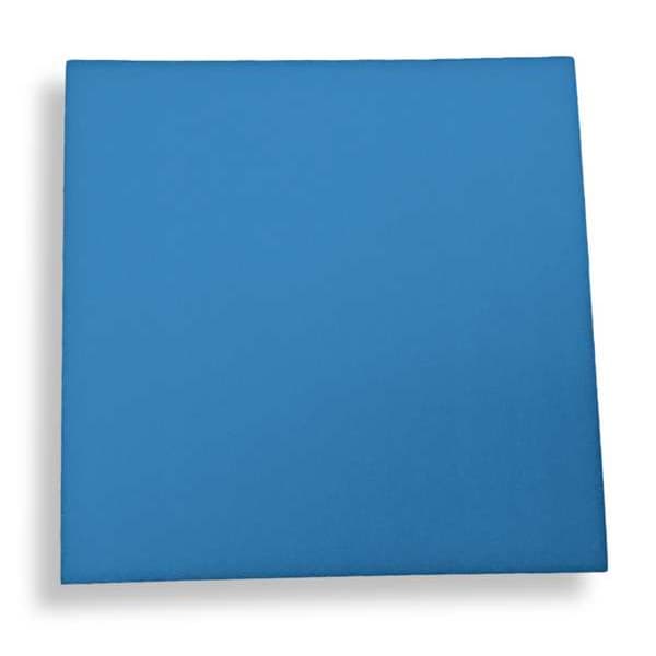 Foam Sheet, Crosslink, 24 in W, 24 in L, 1/2 in Thick, Blue