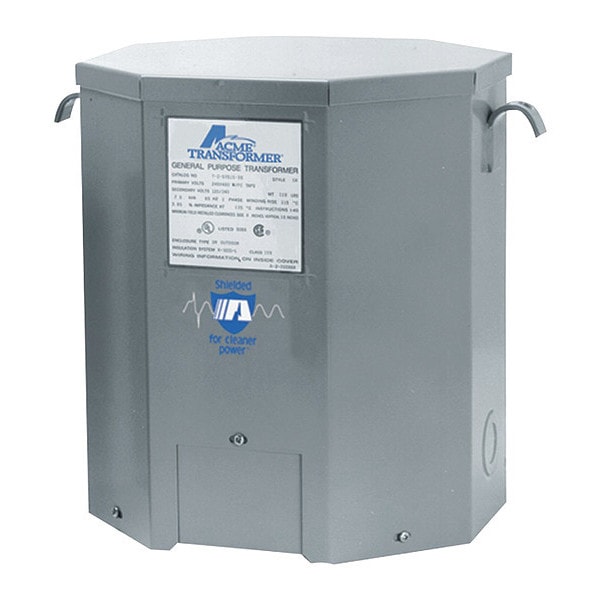Low Voltage Distribution Transformer, 15 kVA, NEMA 3R, 120/240V AC, 240/480V AC