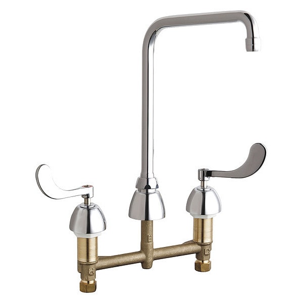 Kitchen Faucet, Manual, 8" Mount, Commercial