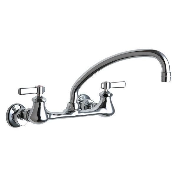 Manual Sink Faucet, 7-1/4" - 8-3/4" Mount, Chrome plated
