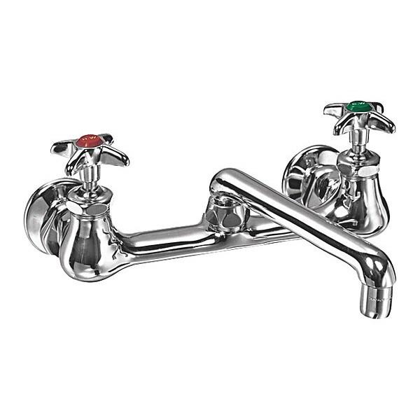 Cross Handle 7-1/4" - 8-3/4" Mount, Chrome plated