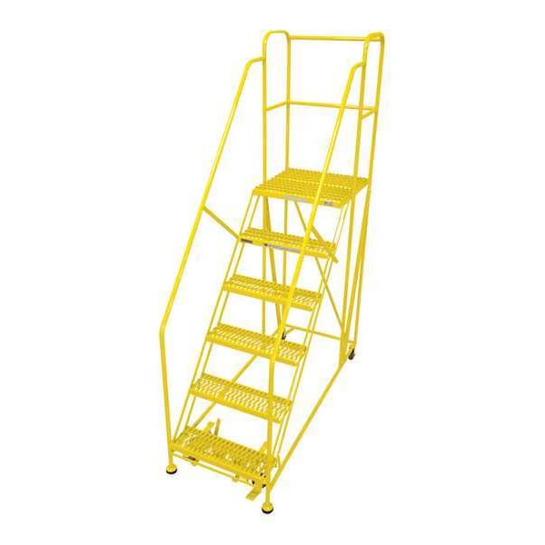 Work Platform, 6 Step, Steel, 96In. H.