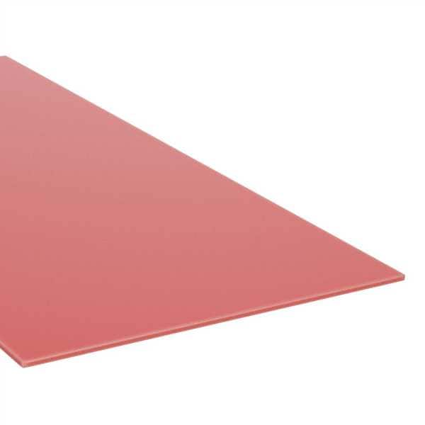 Red HDPE Cutting Board 12" L x 24" W x 0.500" Thick