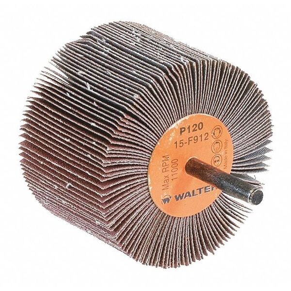 Flap Wheel, 1/4" Shaft, 3"x2", 120g