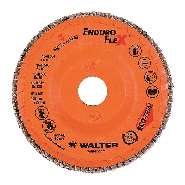 Flap Disc, T27 5"x7/8" 120gr