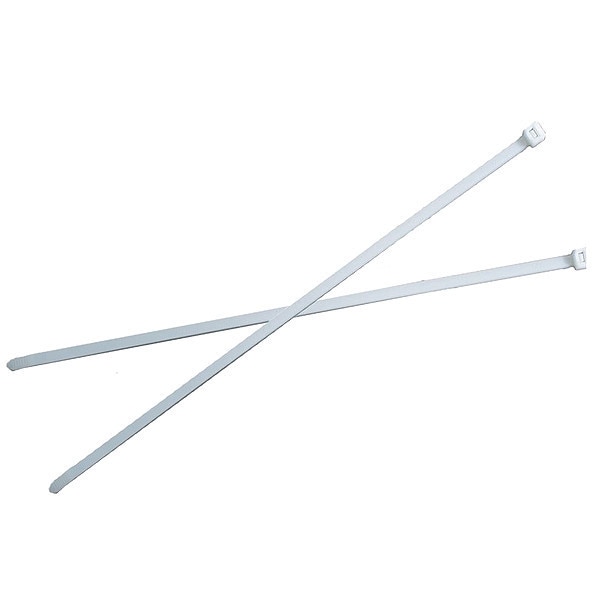 Cable Tie, 11-1/2 in L, 3 in Max Bundle Dia., Red, Nylon 6/6, 50 lb Strength