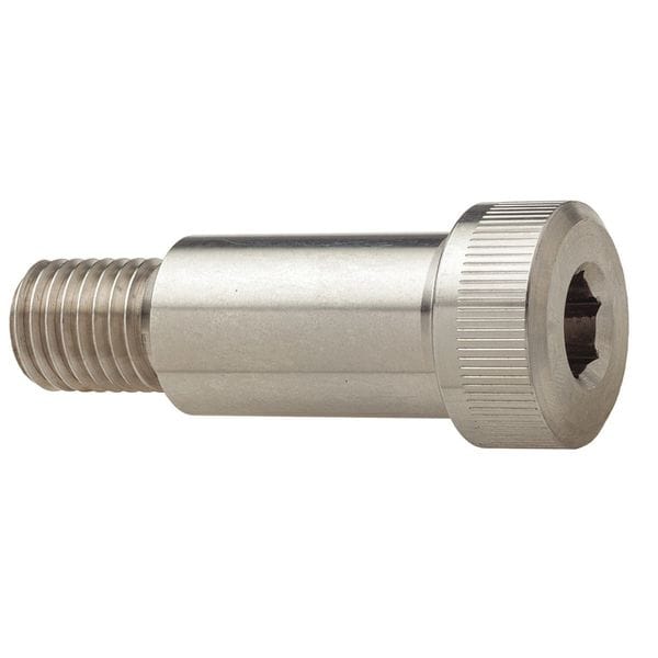 Shoulder Screw, 1/4"-20 Thr Sz, 7/16 in Thr Lg, 5 in Shoulder Lg, 18-8 Stainless Steel